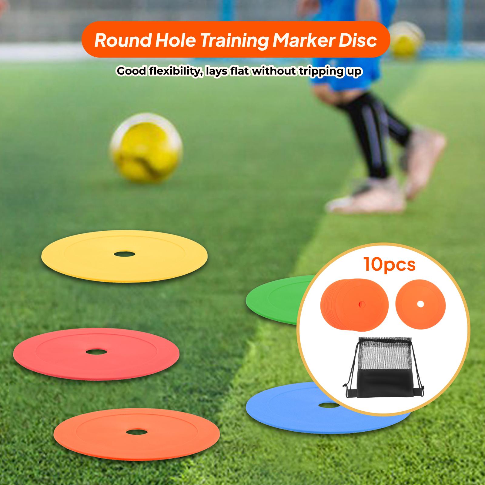 10x フラットコーン 6 インチフィールドコートマーカース - Court Marker Cone のレビューと価格