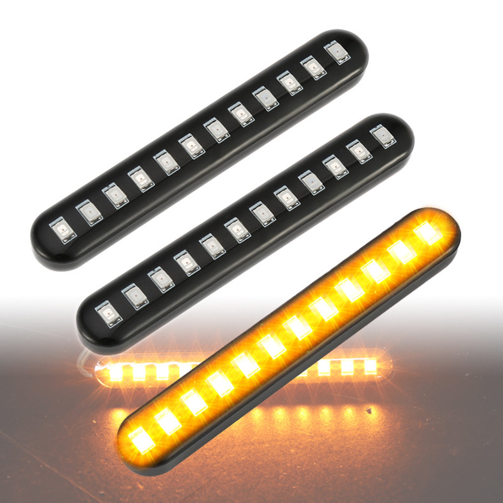 2 個 12 LED モト信号灯シーケンシャル水流れるミニス - Badminton Flash のレビューと価格